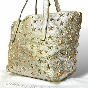 美品　ジミーチュウ　JIMMY CHOO ショルダーバッグ　トートバッグ　星　スター　シルバー　保存袋