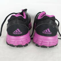 MK2569*adidas*アディダス*レディースランニングシューズ*US6-23cm*黒・パープル_画像4