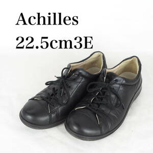 MK2589*Achilles*アキレス*レディーススニーカー*22.5cm3E*黒