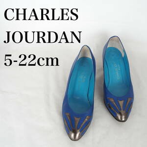 MK2789*CHARLES JOURDAN* Charles Jourdan * lady's pumps *5-22cm* blue 