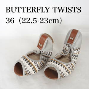 MK2985*BUTTERFLY TWISTS* бабочка кручение * женский балетки *36(22.5-23cm)* серый серия 