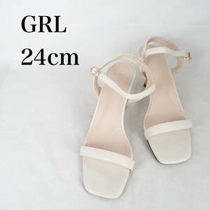 MK3088*GRL*グレイル*レディースサンダル*24cm*アイボリー