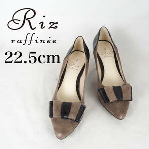 MK3127*RIZ raffinee*リズラフィーネ*レディースパンプス*22.5cm*茶系