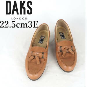 MK3164*DAKS*ダックス*レディースローファー*22.5cm3E*茶