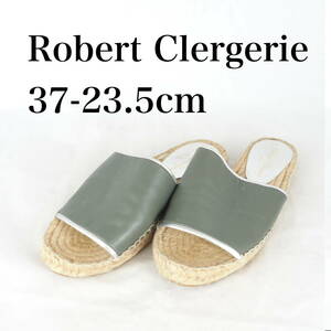 MK3181*Robert Clergerie*ロベールクレジュリー*レディースサンダル*37-23.5cm*カーキ