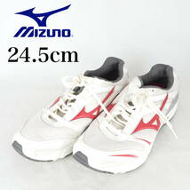 MK3189*MIZUNO*ミズノ*レディーススニーカー*体育館シューズ*24.5cm*白_画像1