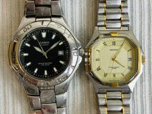 kms02▼腕時計 メンズ レディース ウォッチ SEIKO.ORIENT.CASIOなど 10点おまとめ 未稼働 ジャンク時計▼_画像4