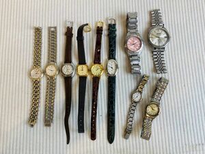 kmw05▼腕時計 10点おまとめ 未稼働 メンズ レディース SEIKO CITIZEN CASIO ジャンク品▼