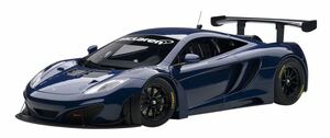 1/18 マクラーレン MP4-12C GT3 ダークブルーオートアート　AUTOart Azure Blue アズールレア色