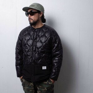 黒L キャプテンズヘルム CAPTAINS HELM MIL QUILTING CITY JACKET キルティング ジャケット ミリタリー