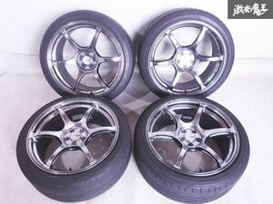 ●ADVAN Racing RG3 18インチ 8.5J +45 PCD100 5H 5穴 ホイール 4本 1台分 メッキ ZN6 ZC6 ZN8 ZC8 即納 棚B-6