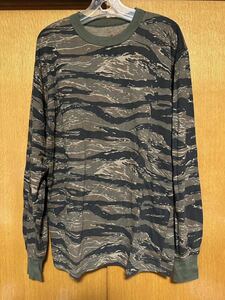 新品未使用品 ROTHCO タイガーカモ 長袖Tシャツ Lサイズ タグなし ロスコ 迷彩ロンT TIGER CAMO 検/ TRU SPEC PROPPER US ARMY NAVY AIR