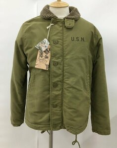 ワイパーインク WAIPER.inc デッキジャケット 40 TAN 長袖 17WP04 U.S.NAVY N-1 USED加工 2311WS061