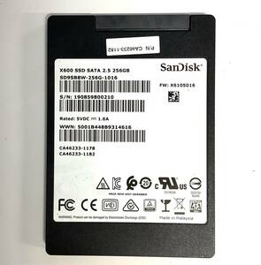 S51117169 SanDisk SATA 256GB SSD 2.5インチ 1点【中古動作品】