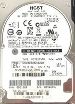 S5111470 HGST 300GB SAS 10K/15K 2.5インチ HDD 4点【中古動作品】_画像4