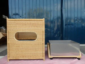  rattan towel inserting rattan made recovery box attaching 76.5×51.5×87cm BS 201 NW(PIL) laundry rack chest 