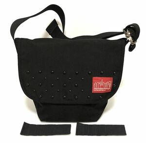  Manhattan Poe te-ji limitation studs messenger bag 2310254 black black shoulder bag 