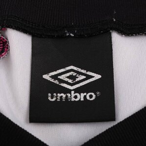 アンブロ 半袖Tシャツ プラクティスシャツ スポーツウエア サッカー メンズ Lサイズ ブラック×ホワイト UMBROの画像3