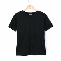 セオリーリュクス Tシャツ 半袖 コットン100% 無地 日本製 トップス 黒 レディース 38サイズ ブラック theory luxe_画像1