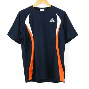 アディダス 半袖Tシャツ スポーツウエア クライマ365 日本製 メンズ Mサイズ ネイビー adidas