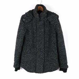  azur bai Moussy blouson jacket wool . outer lady's M size gray AZUL by moussy