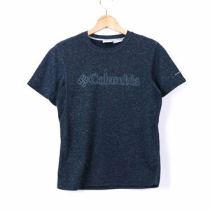 コロンビア Tシャツ 半袖 リネン混 オムニウィック PM5849 アウトドア トップス メンズ Sサイズ ネイビー Columbia