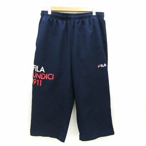 フィラ クロップドパンツ ハーフパンツ スポーツウエア メンズ Lサイズ ネイビー FILA