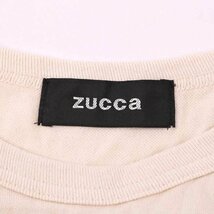 ズッカ ワンピース 半袖 無地 綿100％ 日本製 チュニック トップス レディース Mサイズ ベージュ ZUCCa_画像3