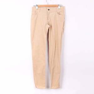  L'Est Rose long pants corduroy stretch bottoms made in Japan black lady's 2 size beige L'EST ROSE