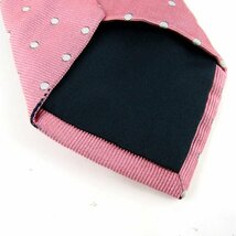 メーカーズシャツ鎌倉 ブランドネクタイ ドット柄 シルク 日本製 メンズ ピンク Maker's Shirt Kamakura_画像6