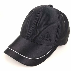 アディダス キャップ ロゴ ベルクロ スポーツ ブランド 帽子 メンズ 57~60cmサイズ ブラック adidas