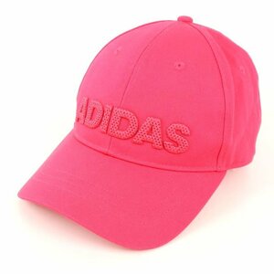 アディダス キャップ ゴルフ ロゴ 綿100％ ツイルキャップ ブランド 帽子 レディース 54-57cmサイズ ピンク adidas