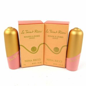  Nina Ricci lipstick f.- car 19 other unused 2 point set together cosme a little defect have box dirt have lady's 3g size NINA RICCI