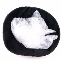 マリクレール ハット ベロア調 日本製 ブランド 帽子 レディース ブラック mariclaire_画像3