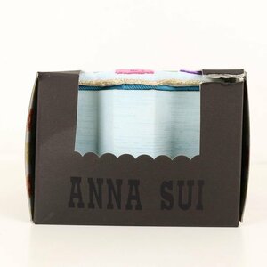 アナスイ ジュエリーボックス 未使用 訳あり 花モチーフ 2段ボックス 小物入れ ブランド レディース ブルー ANNA SUI