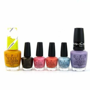 オーピーアイ ネイルラッカー 6点セット まとめて 大量 コスメ マニキュア やや難有 レディース OPI