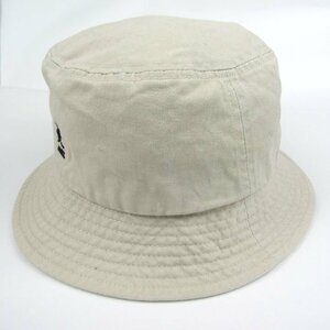 カンゴール バケットハット ロゴ 綿100％ ブランド 帽子 メンズ レディース Mサイズ ベージュ KANGOL