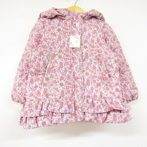 キャシー ナイロンジャケット ジャンパー 花柄 アウター 未使用品 キッズ 女の子用 97サイズ ピンク Cathy