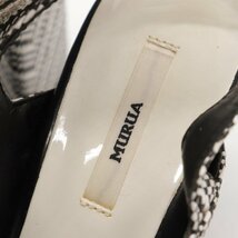 ムルーア サンダル ストラップ シューズ ブランド 靴 黒 白 レディース 37サイズ ブラック MURUA_画像3