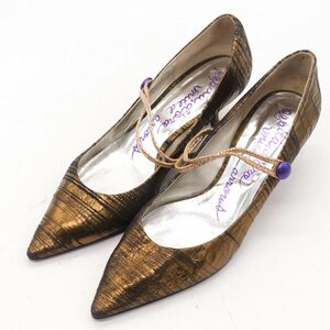 pepi-tadoro pumps po Inte dotu shoes shoes United Arrows lady's 24.5cm size Gold Pepita d'oro