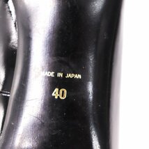 23区 パンプス エナメル ラウンドトゥ フォーマル シューズ ブランド 靴 日本製 黒 レディース 40サイズ ブラック 23ku_画像4