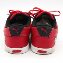 プーマ フェラーリ スニーカー 305918 02 ローカット シューズ ブランド 靴 メンズ 24.5cmサイズ レッド PUMA_画像5