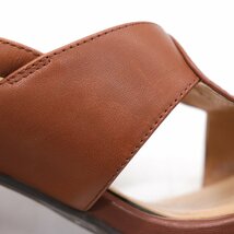 銀座ワシントン サンダル バックストラップ チャンキーヒール 2E ブランド シューズ 靴 レディース 22.5cmサイズ ブラウン WASHINGTON_画像2