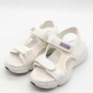  Roxy sport sandals thickness bottom brand shoes shoes white lady's 23cm size white ROXY