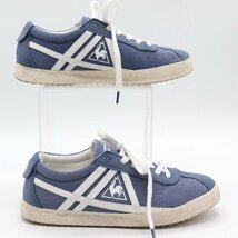 ルコックスポルティフ スニーカー パピヨン QL1PJC31BL キャンバス ローカット シューズ 靴 メンズ 23cmサイズ ブルー le coq sportif_画像7