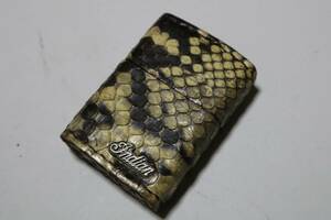 ZIPPO ジッポライター Indian 蛇革ケース 中古品