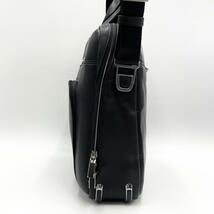 定価17万 未使用級◎tumi トゥミ arrive ソーヤー ビジネスバッグ ショルダーバッグ ブリーフケース 2way レザー ブラック 黒 メンズ 1円_画像5