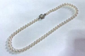 超美品　本真珠　ネックレス　43cm 10万円代の品