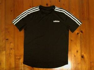 ☆難有☆アディダス☆adidas CLIMALITE☆ラグラン ドライ半袖Tシャツ M 黒 白　