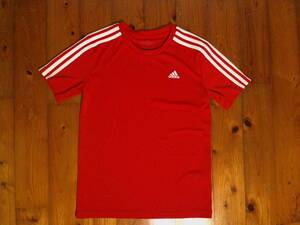 ☆アディダス☆adidas PRIMEGREEN☆ドライ半袖Tシャツ 150サイズ 赤　レッド